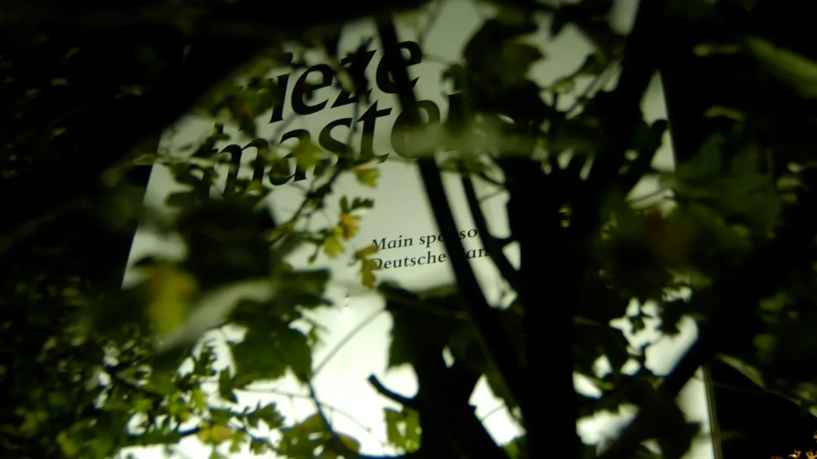 The Frieze Masters fair marquee seen through trees in The Regent’s Park in October 2014