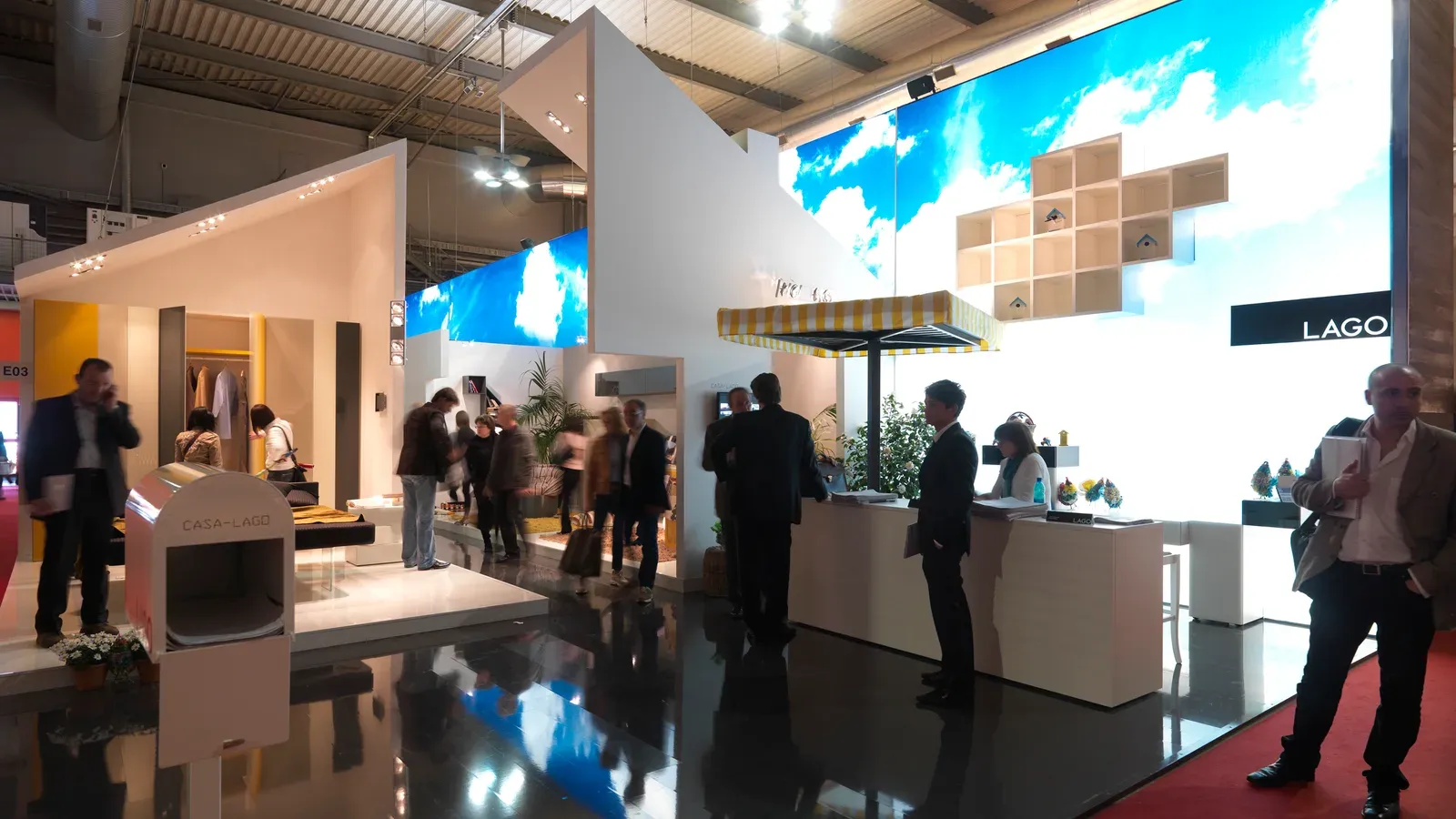 The Lago exhibition stand at Salone del Mobile in Milan in 2008