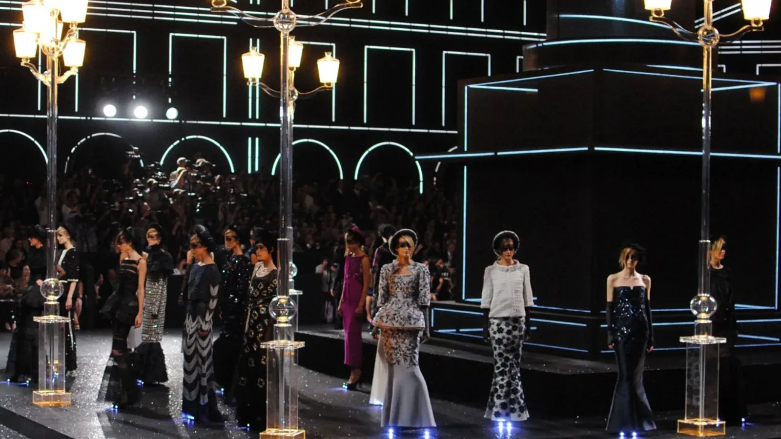 The Chanel Fall-Winter 2011–2012 couture runway show at the Grand Palais in Paris in July 2011